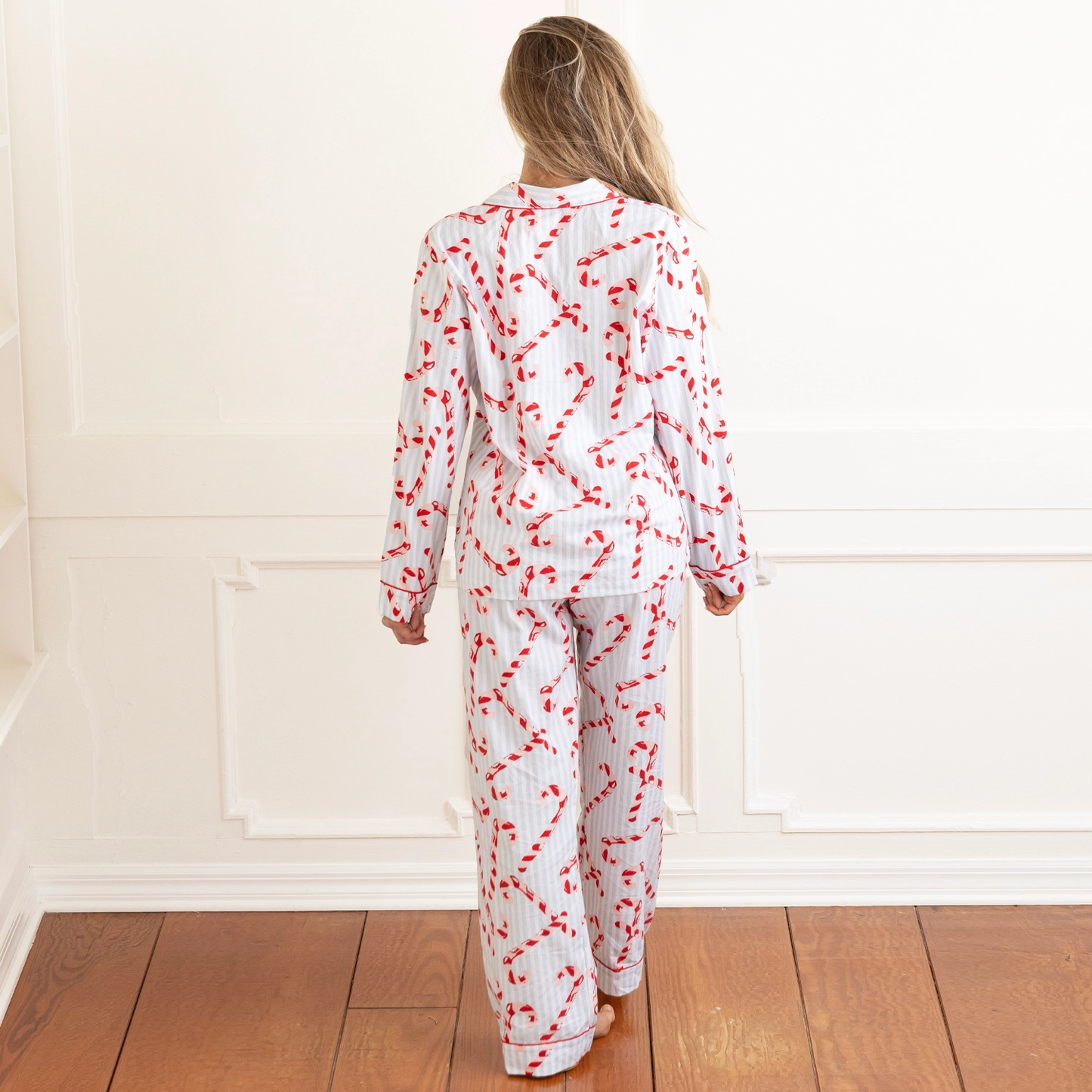 Candy Cane Stripe Flannel Pajamas