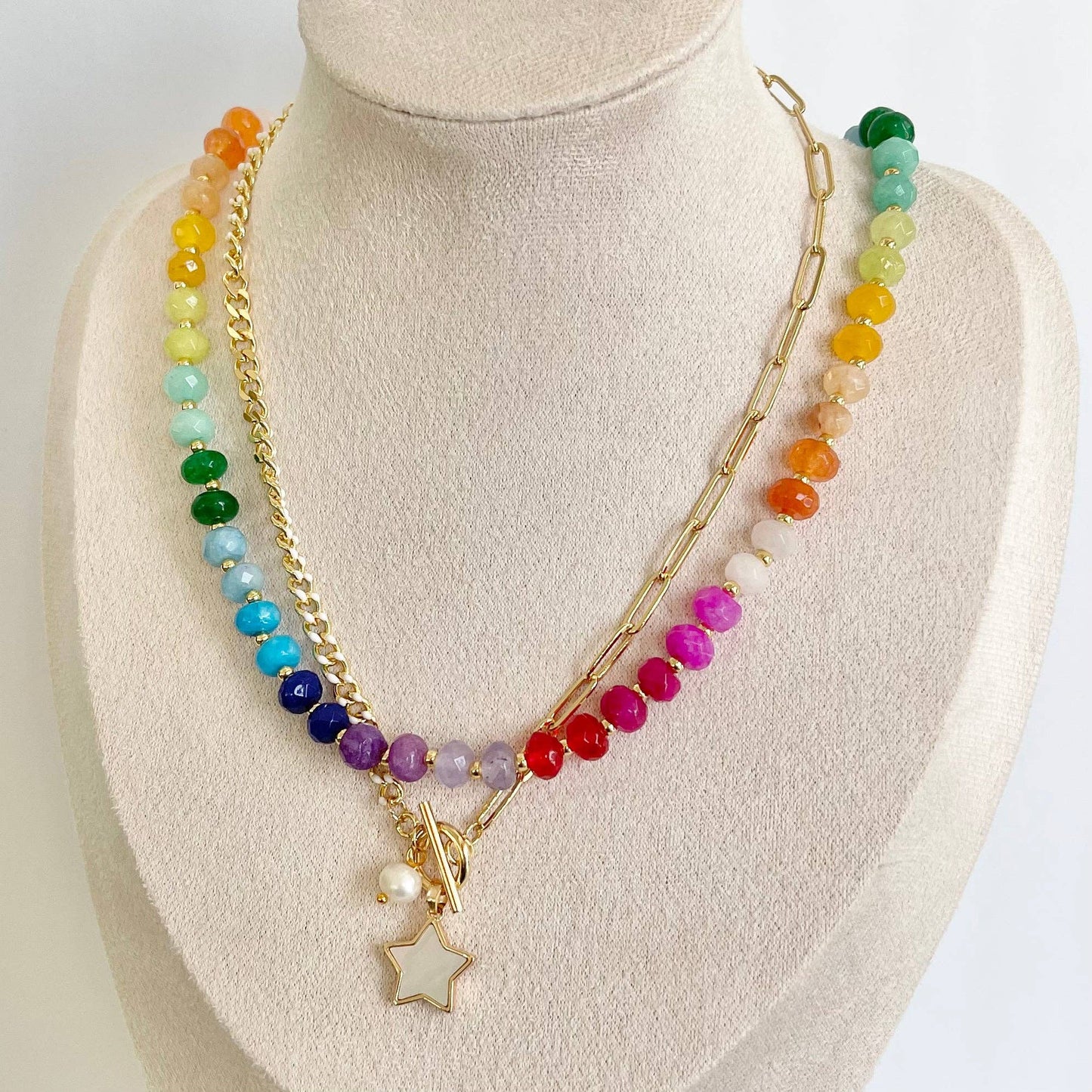 Gwyneth Gemstone Candy Necklace