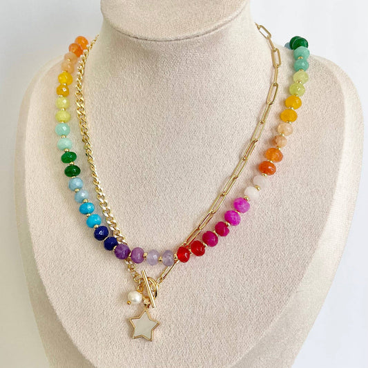Gwyneth Gemstone Candy Necklace