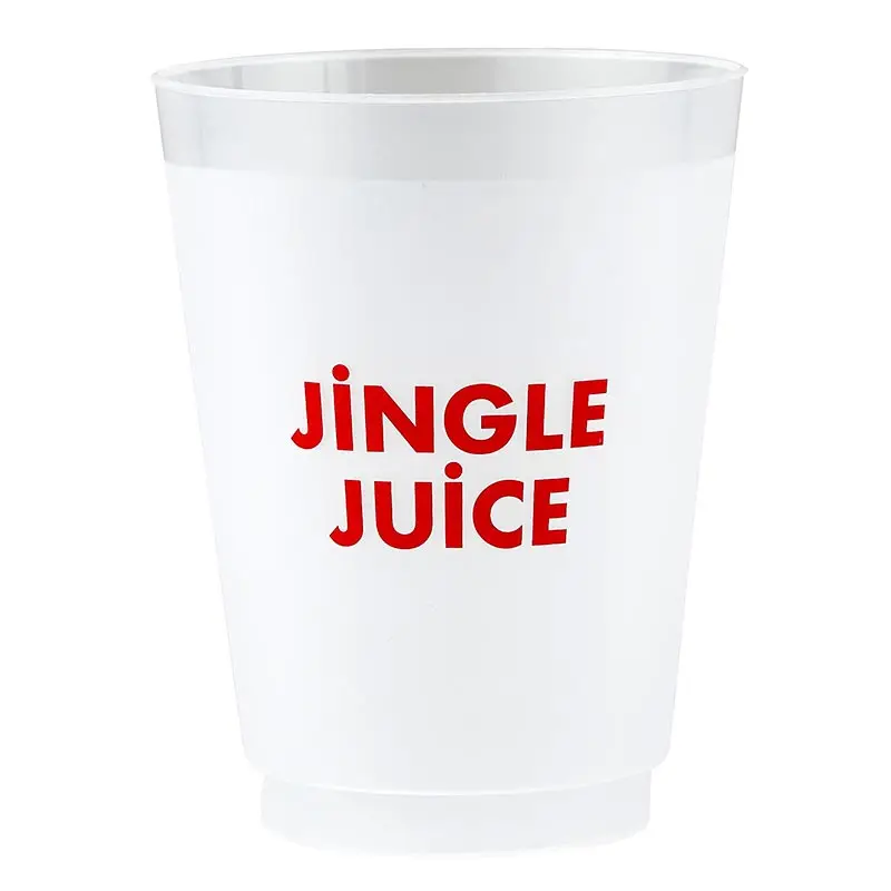 Holiday Frost Cups Set of 8 Jingle Juice