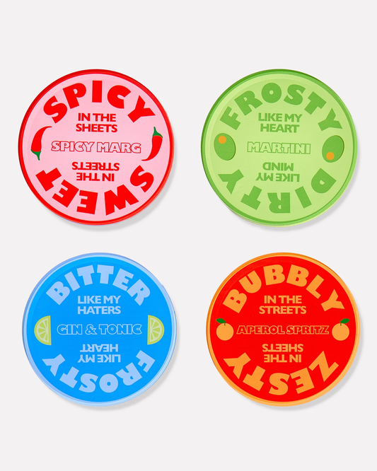 Drinks of Me Coasters Set of 4
