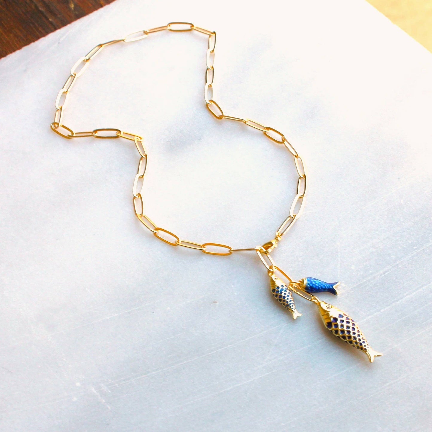 Lucky Catch Necklace Red