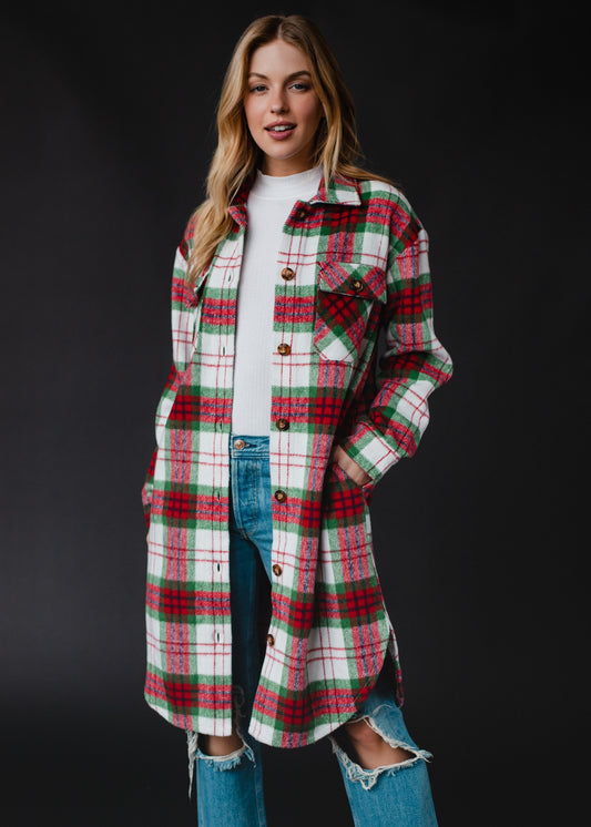 Holiday Flannel Shacket