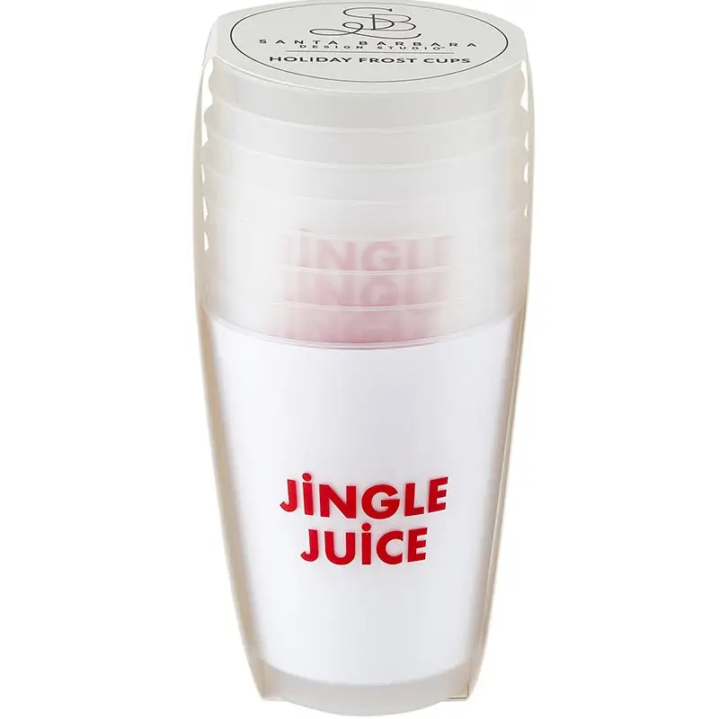 Holiday Frost Cups Set of 8 Jingle Juice