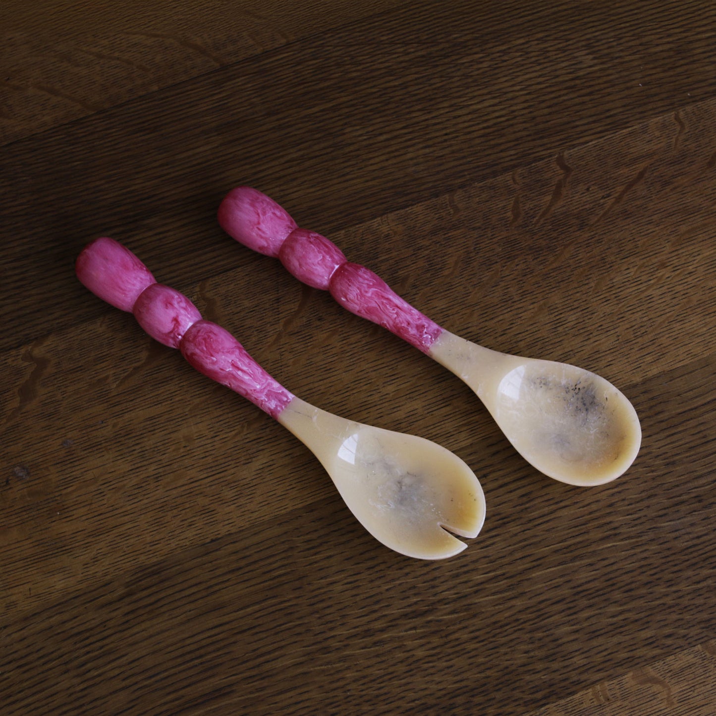 Rio Bubble Salad Servers Pink
