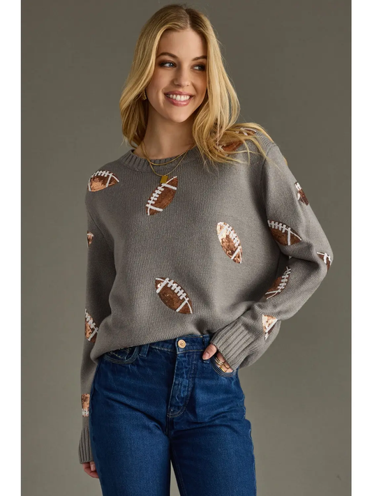 Football Sweater Grey