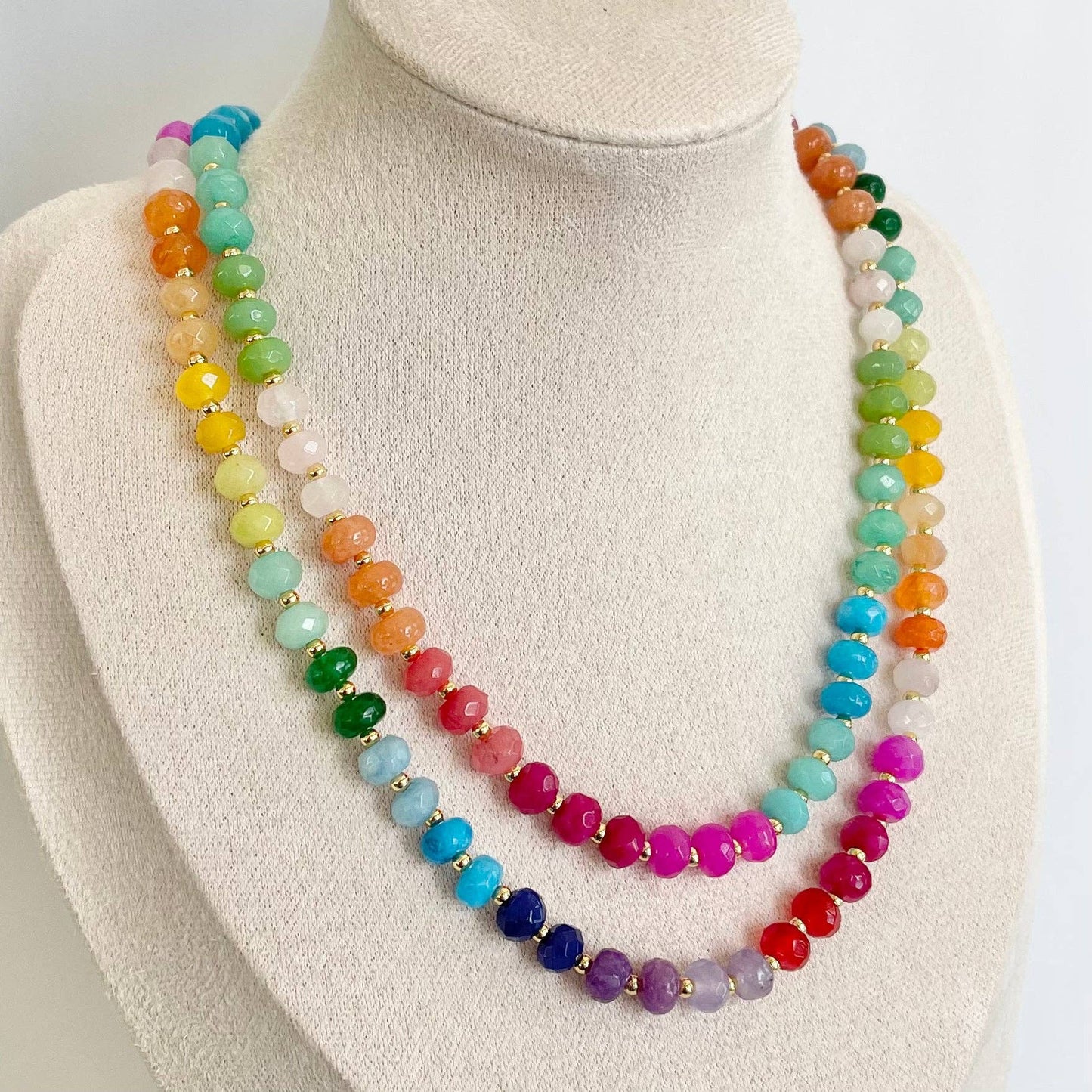 Gwyneth Gemstone Candy Necklace