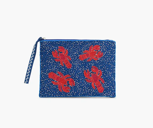 Coastal Claw Beaded Wristlet