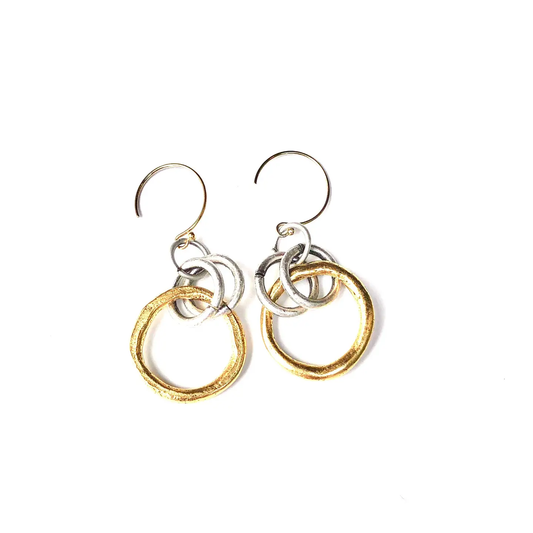 Nova Earrings Silver/Gold
