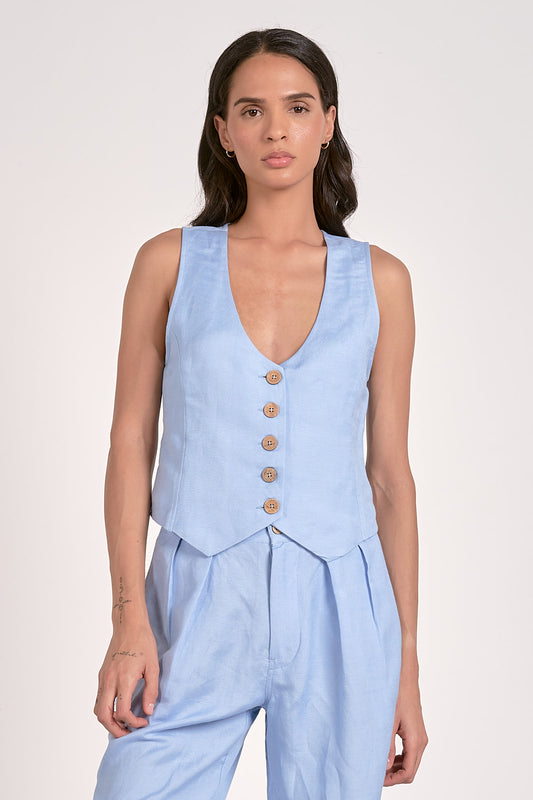 Hannah Vest Blue