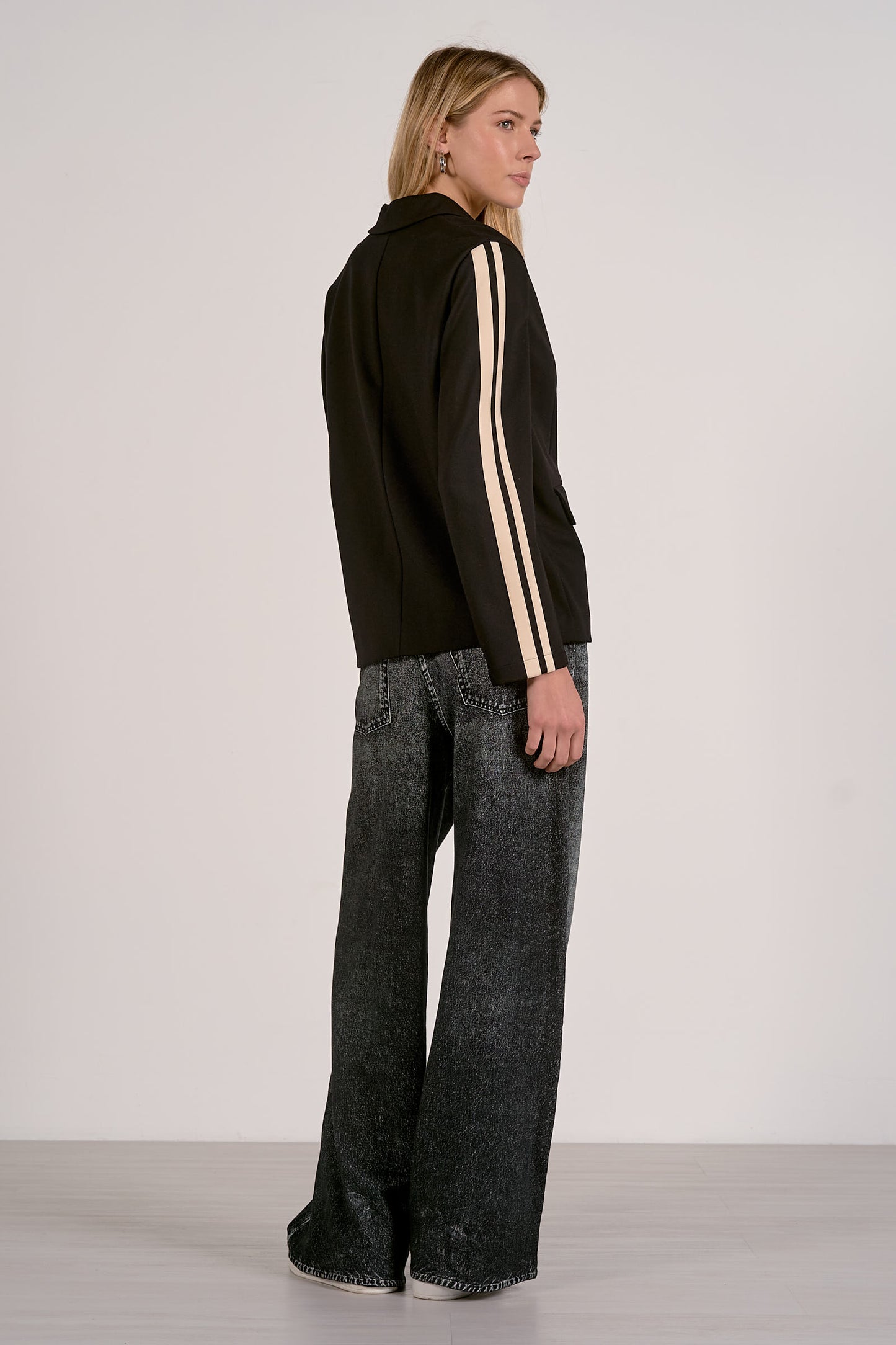 Ellie Track Blazer Black
