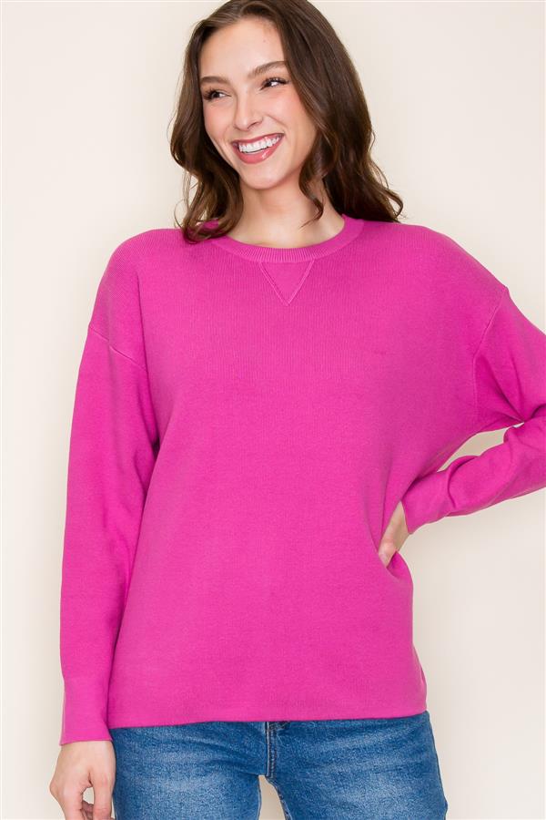 Emilia Sweater Hot Pink