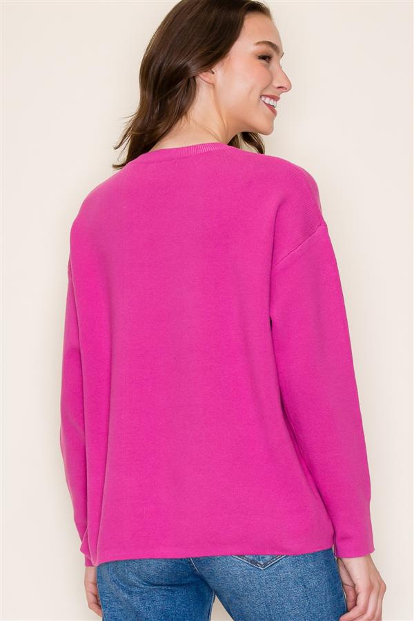 Emilia Sweater Hot Pink