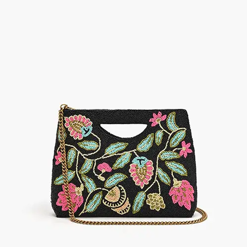 Night Flowers Clutch Bag
