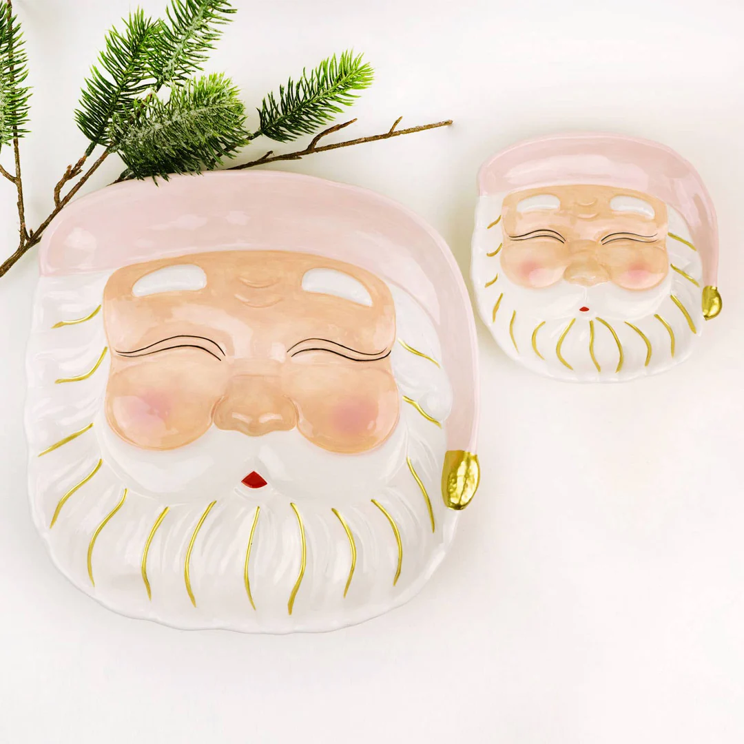 Santa Platter Pink