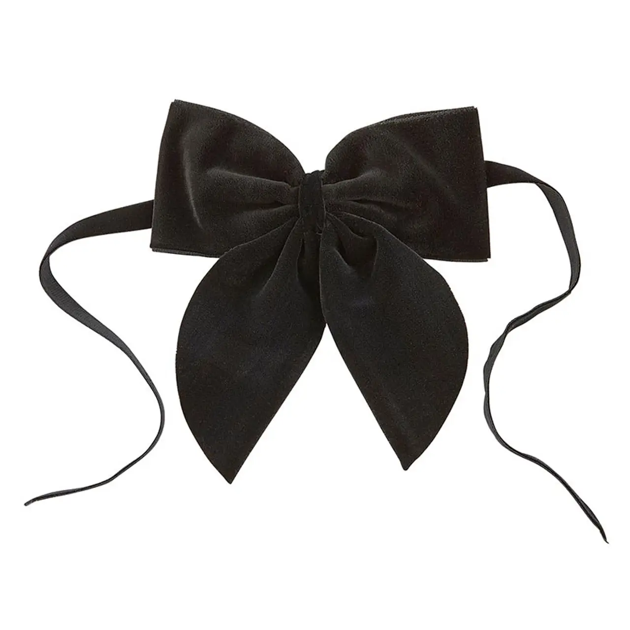 Velvet Bow Napkin Ties Black