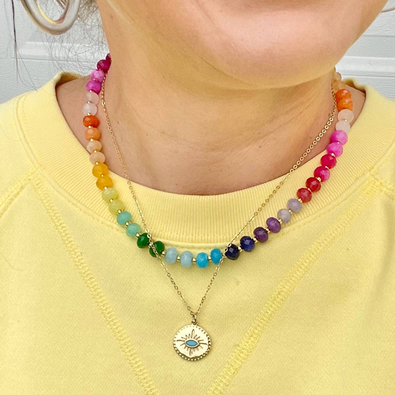 Gwyneth Gemstone Candy Necklace