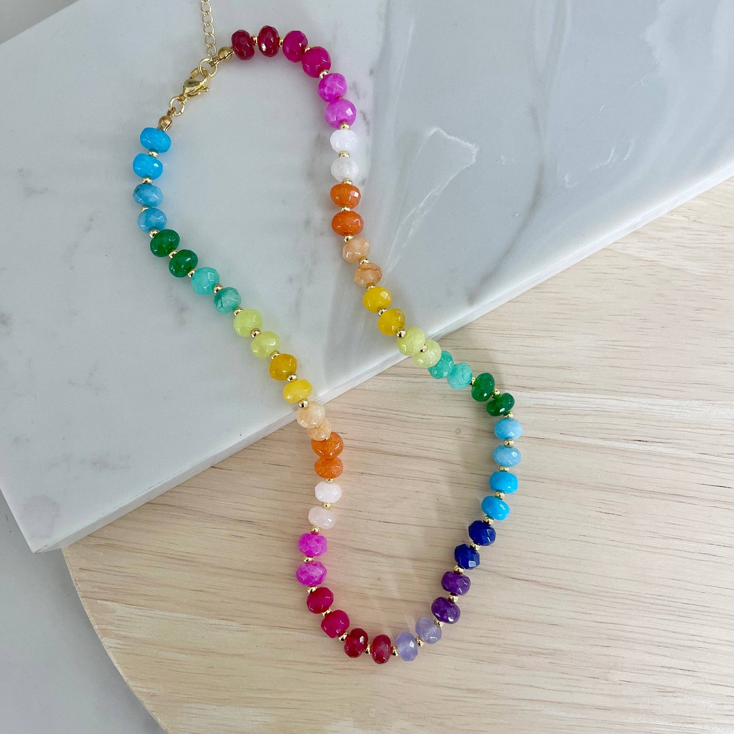 Gwyneth Gemstone Candy Necklace