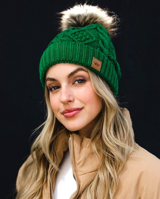 Pom Hat Green