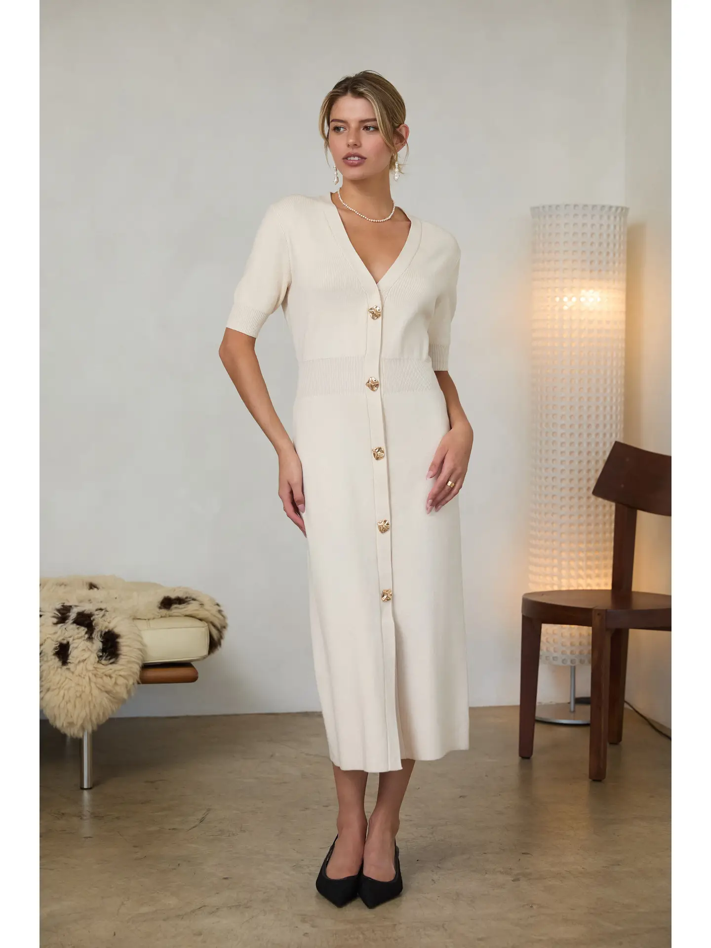 Brinley Dress Ivory