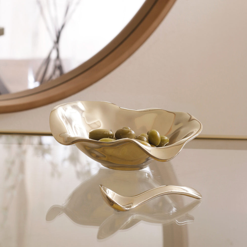 Sierra Small Oval Bowl with Spoon by Beatriz Bowl