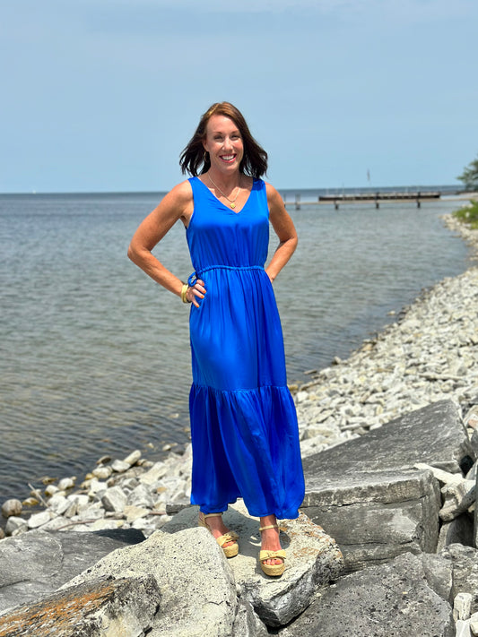Janey Dress Blue