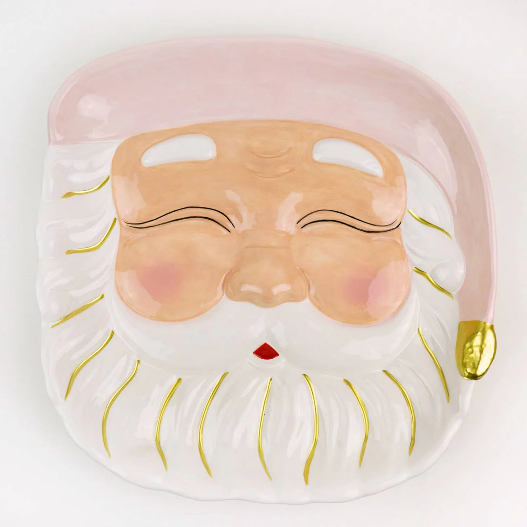 Santa Platter Pink