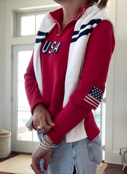 USA Flag Sweater