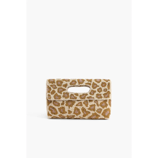Leopard Clutch Rose Gold