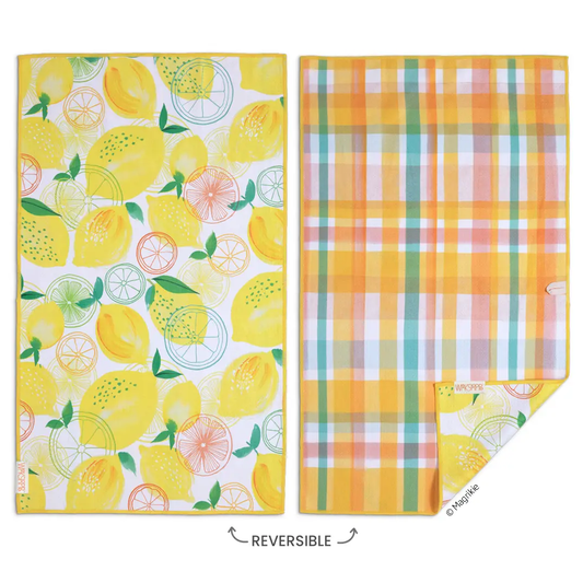 Lemon Plaid Dishtowel