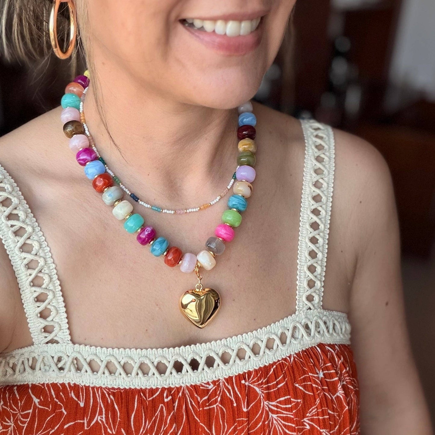 Maddie Necklace Red