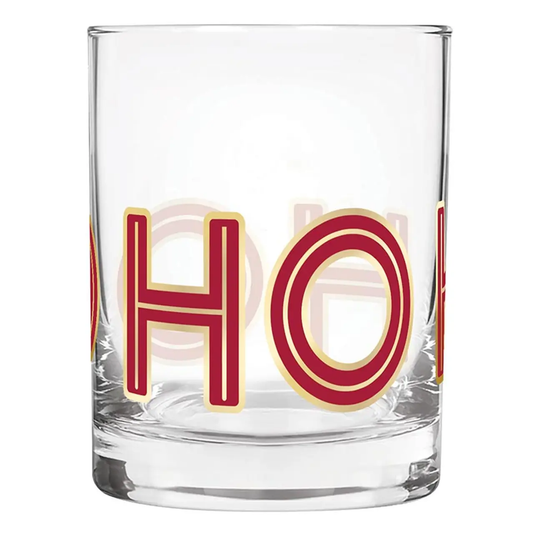 Ho Ho Ho Double Old Fashioned Glass