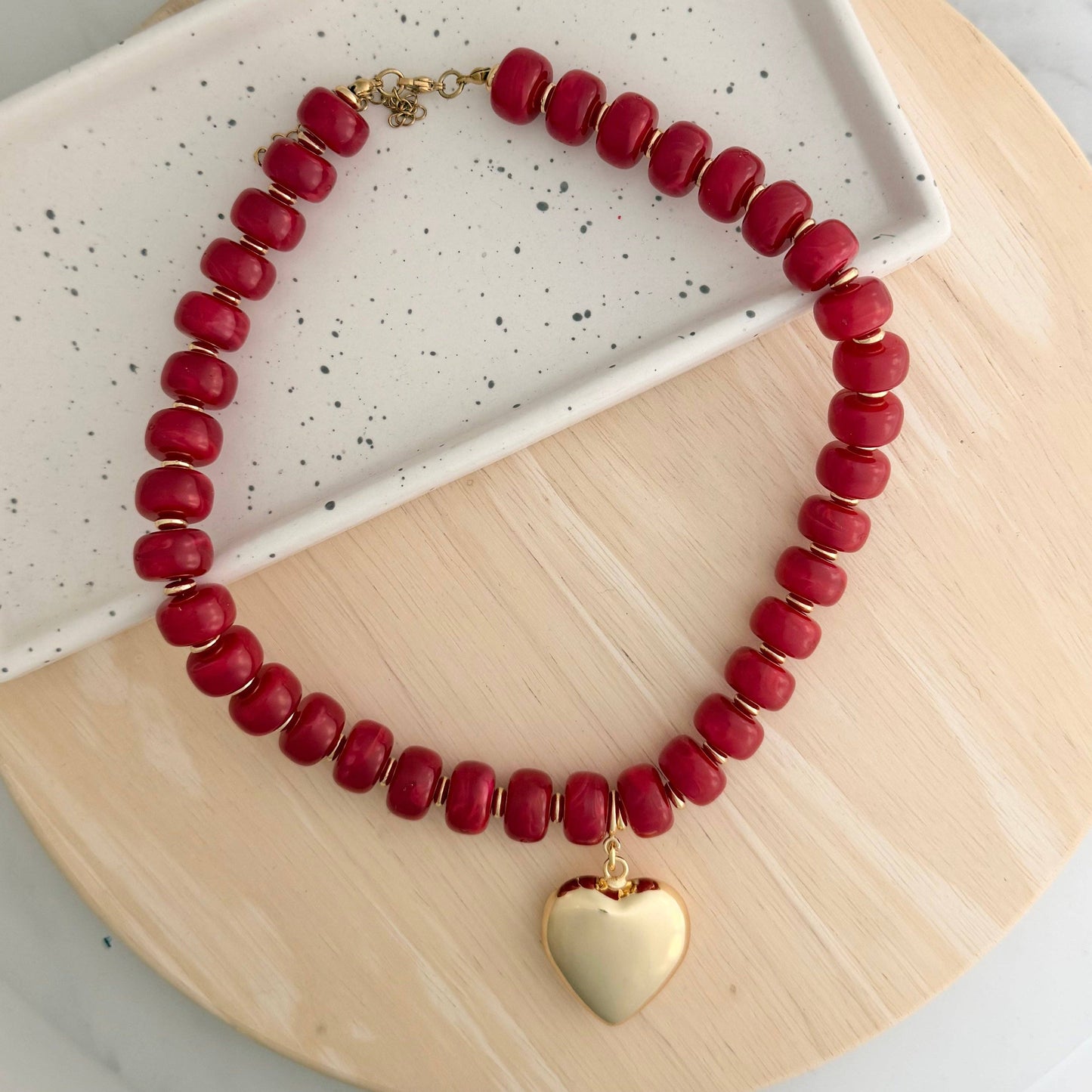 Maddie Necklace Red