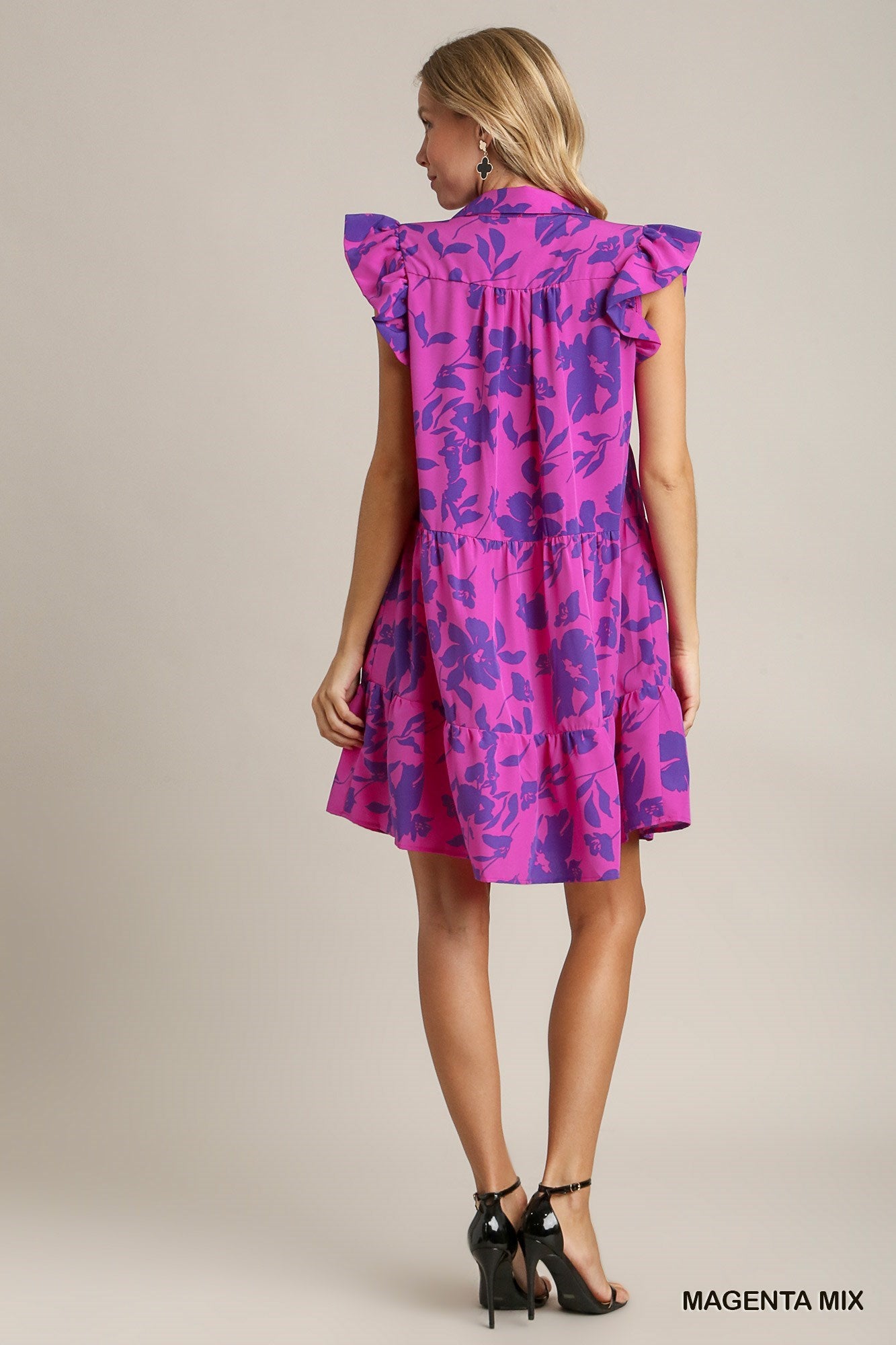 Emily Dress Magenta Mix