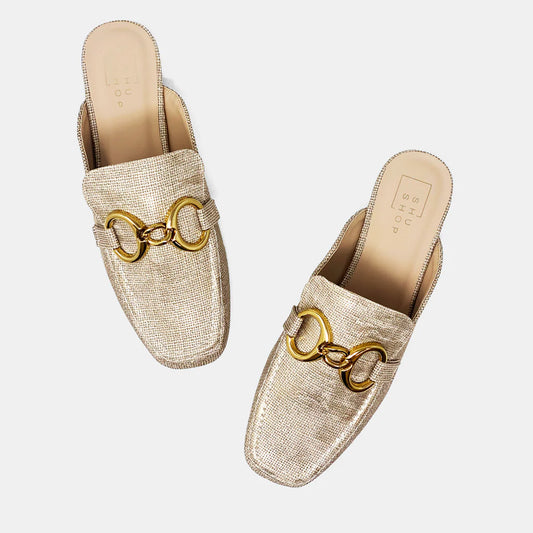 Andromeda Slip On Loafers Gold