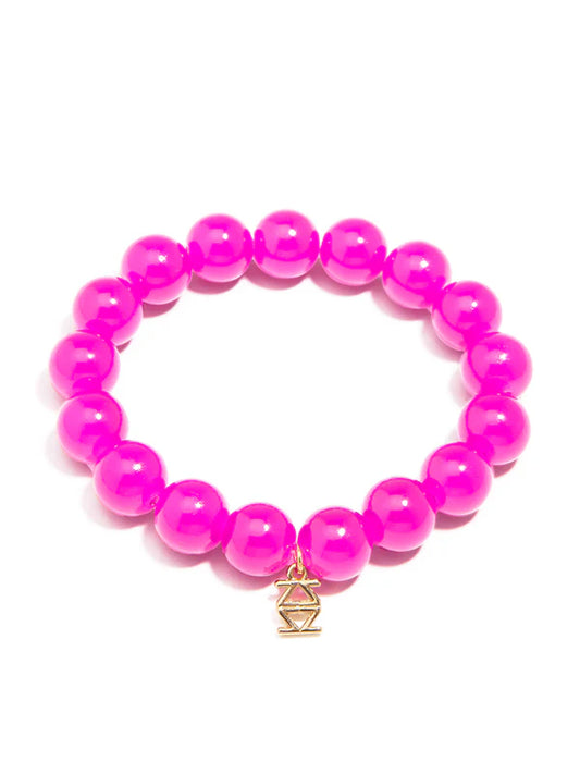 Mary Beaded Bracelet Fuschia