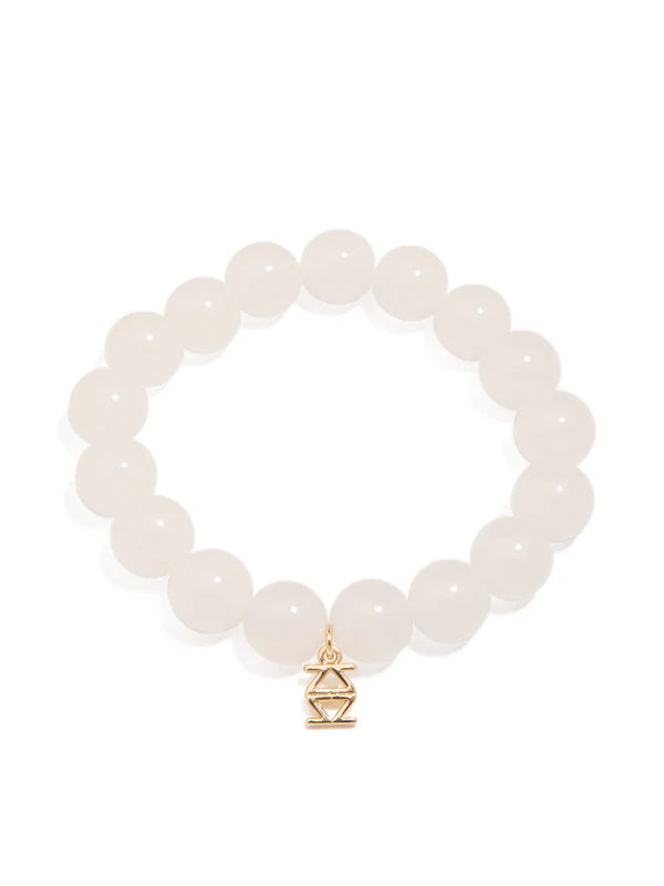 Mary Beaded Bracelet White