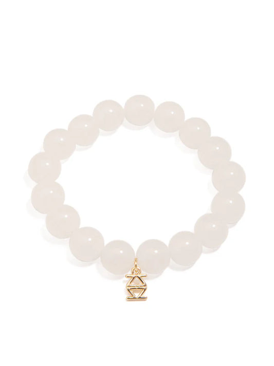 Mary Beaded Bracelet White