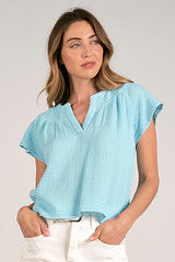 Claire Top Light Azure