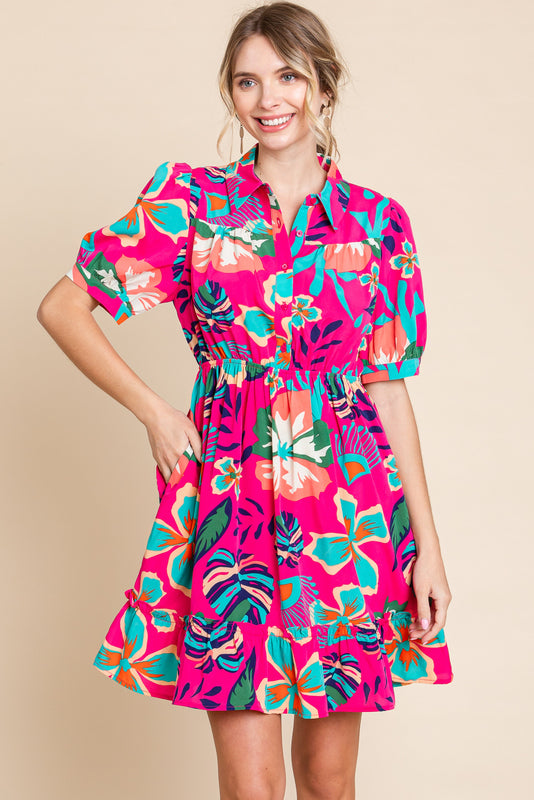 Kara Dress Fuschia