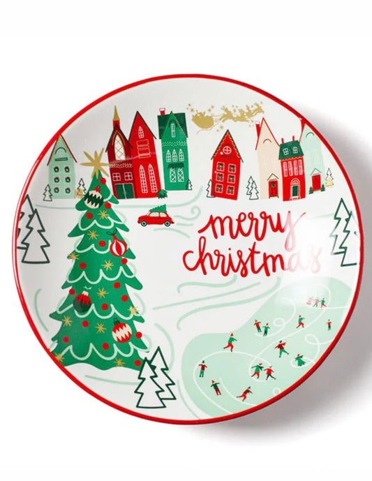 Christmas in the Village Bowl Coton Colors