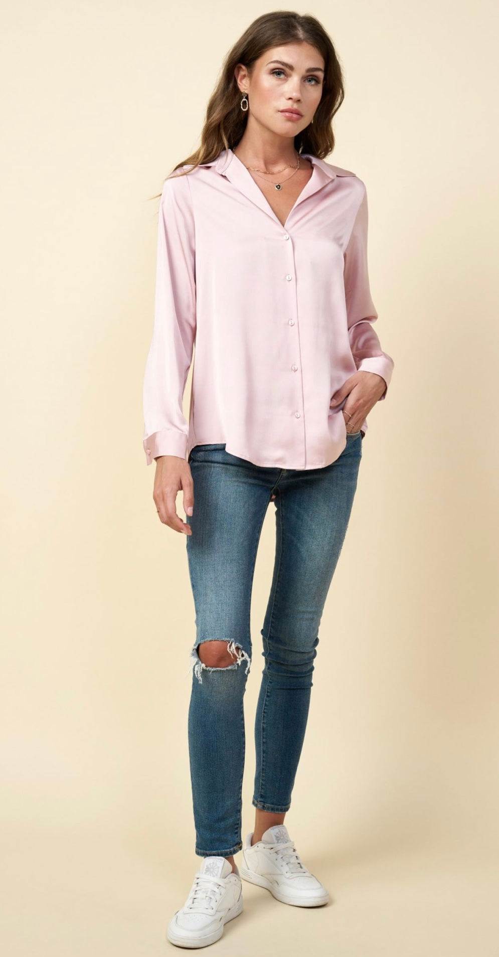 Sandra Blouse Dusty Pink