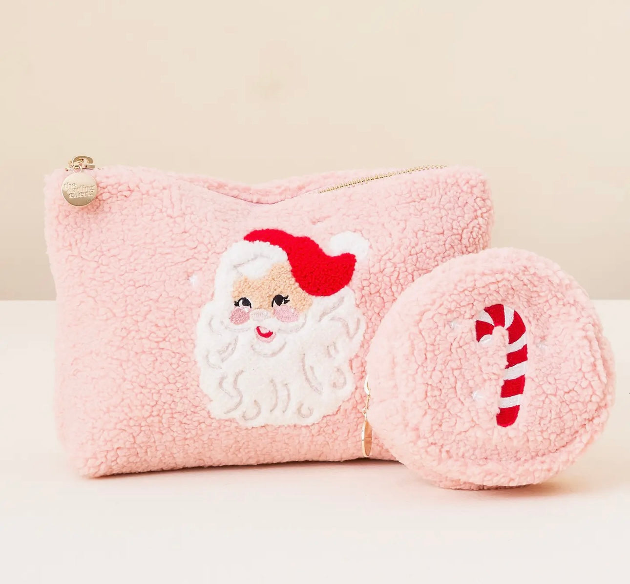 Teddy Pouch Candy Cane