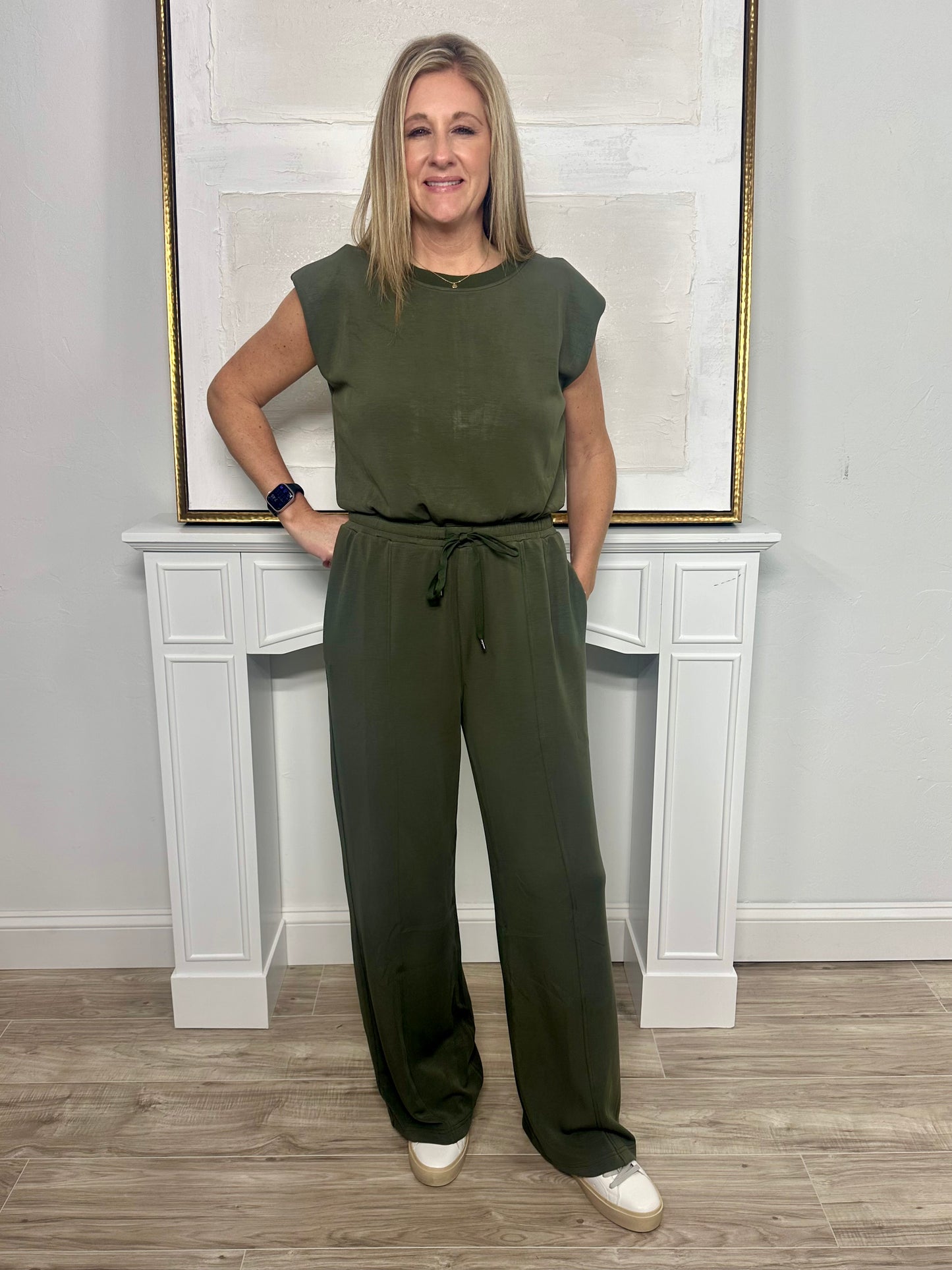Lynnie Jumpsuit Dark Olive