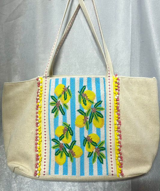 Limoncello Stripe Tote