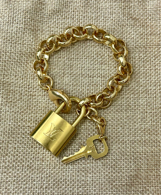 Vintage Louis Vuitton Rolo Bracelet Gold