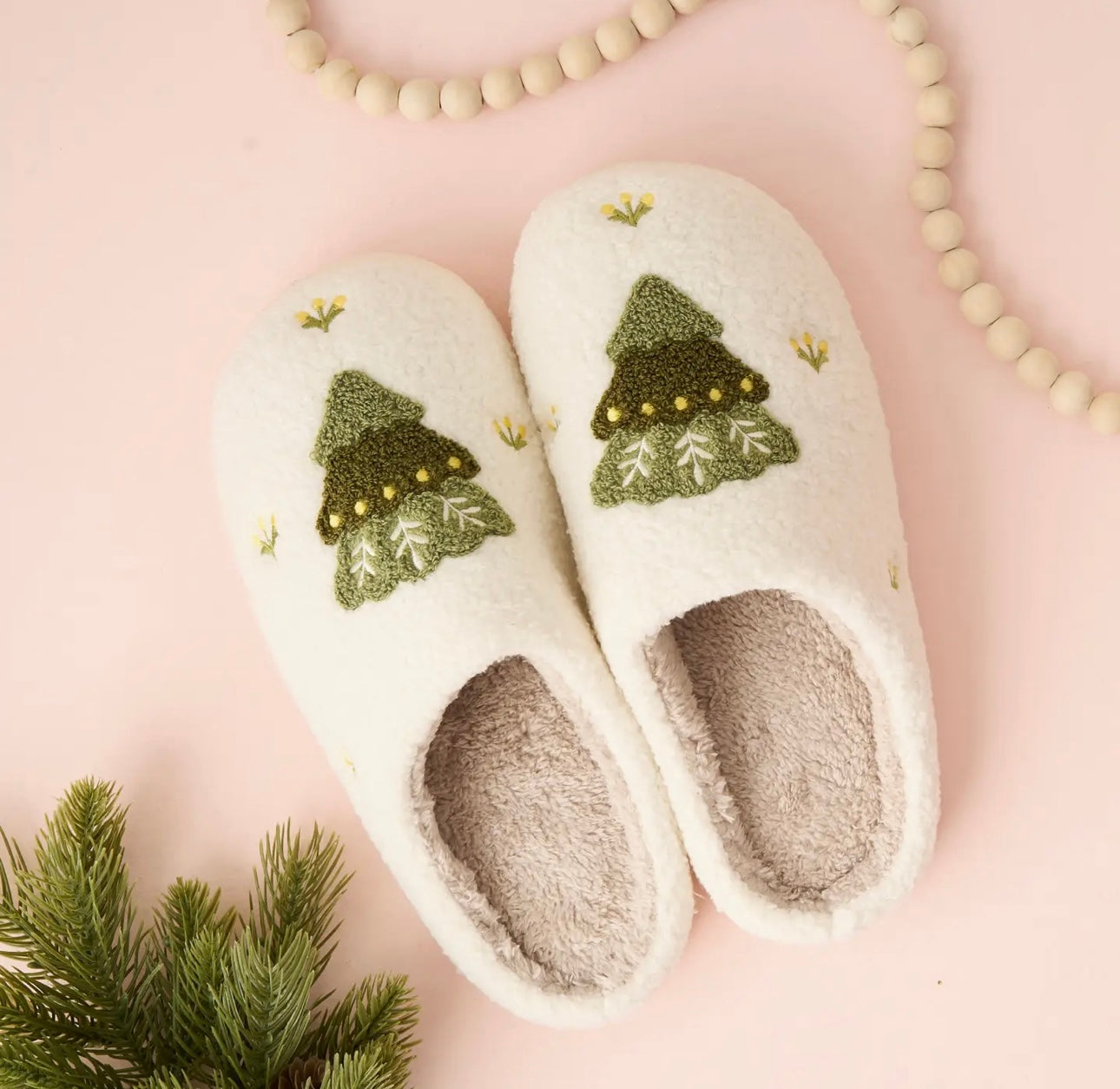 Fuzzy Tree Slippers