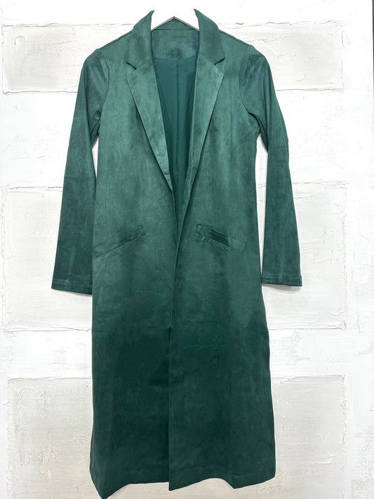 Camila Duster Hunter Green
