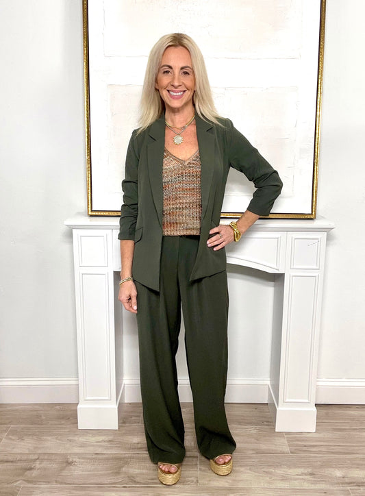 Alexis Blazer Dark Olive