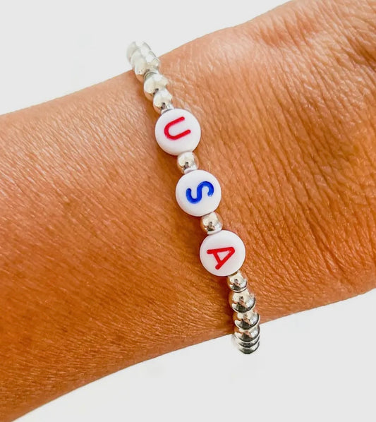 USA Bracelet Silver